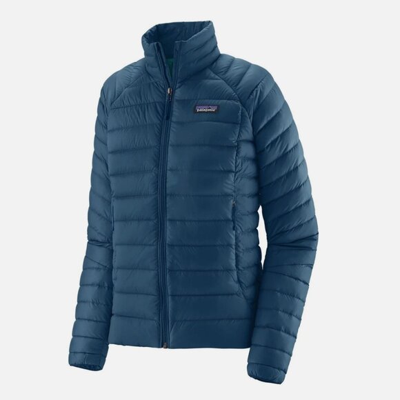 NEW $279 Patagonia Women Down Sweater 2XL Lagom Blue Full Zip Puffer Coat Jacket - Picture 4 of 12